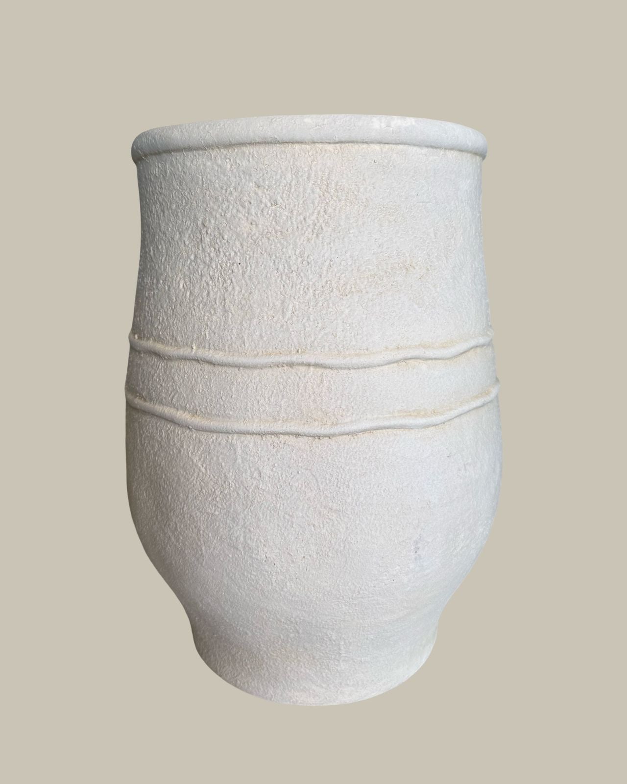 Solène Tall Pot - White
