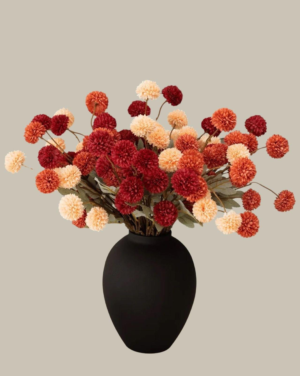 Faux Kiku Flower Stems - Assosted Bouquet.