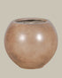 Large Round Fibrestone Pot – Brown