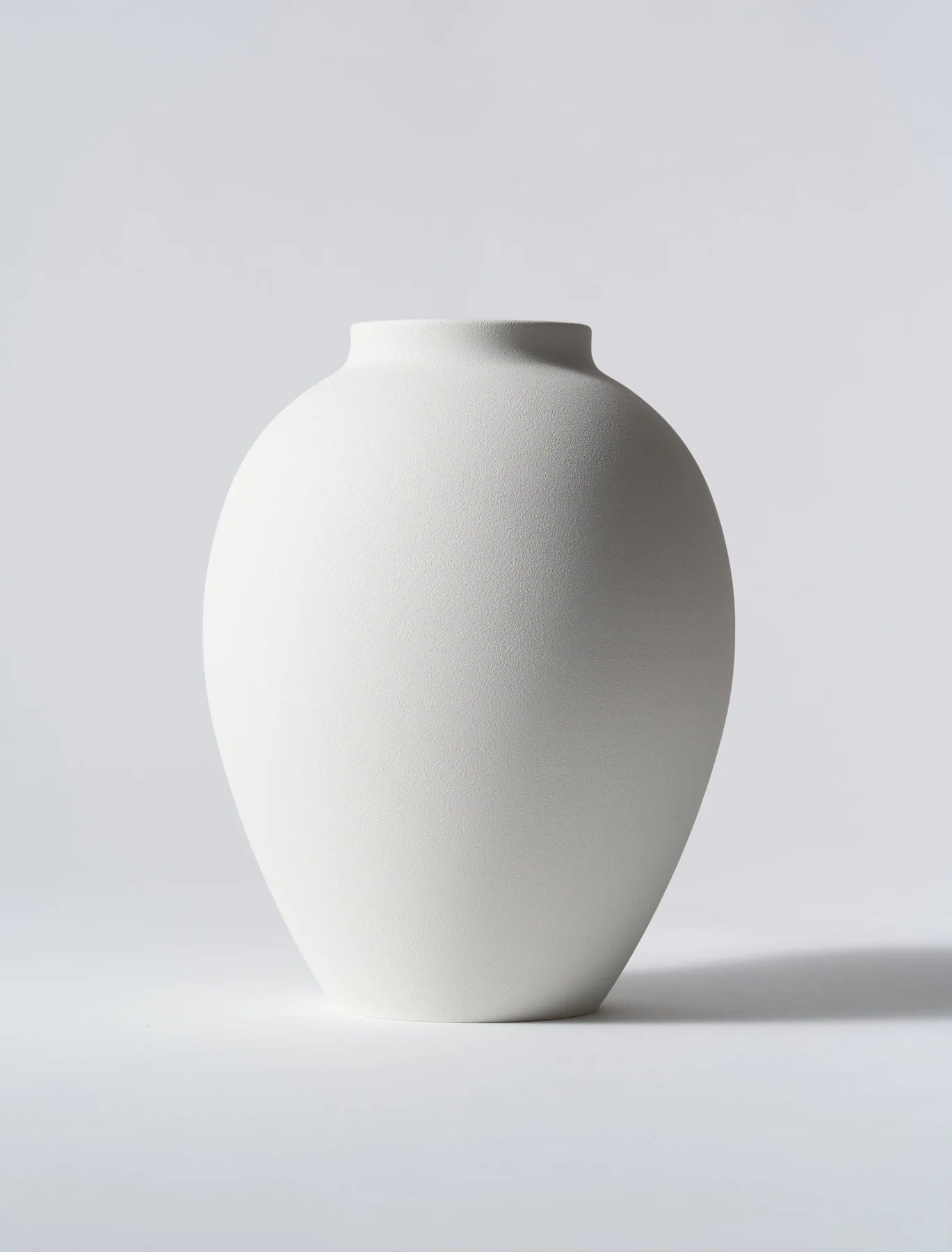Modern Matte White Vase - Alba