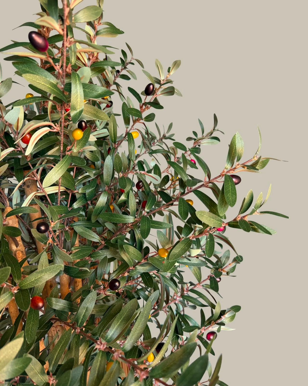 Faux Giant Real Wood Trunk Olive Tree 180CM