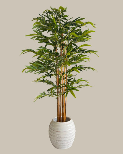 Faux Bamboo Tree with Real Bamboo Trunk 180CM