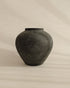 Large Black Round Textured Iron Vase – Terra