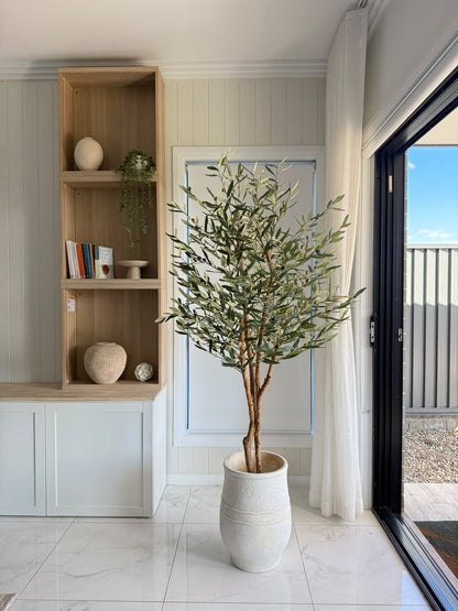 Ultra Realistic Faux Real Wood Olive Tree 180cm