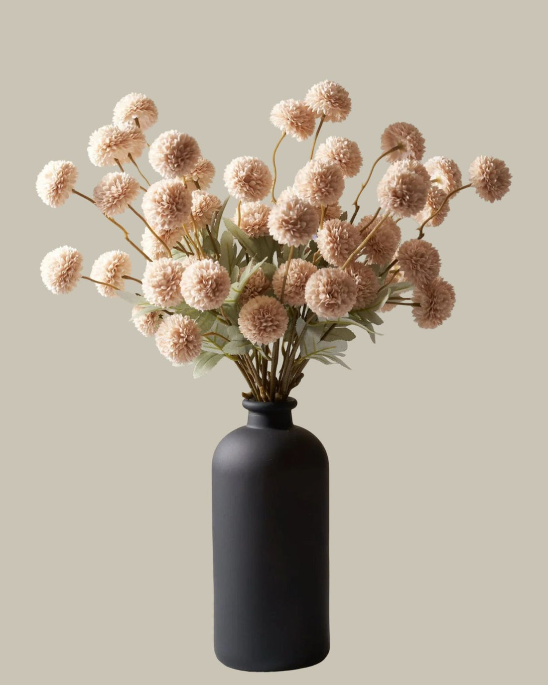 Faux Kiku Flower Stems - Cream