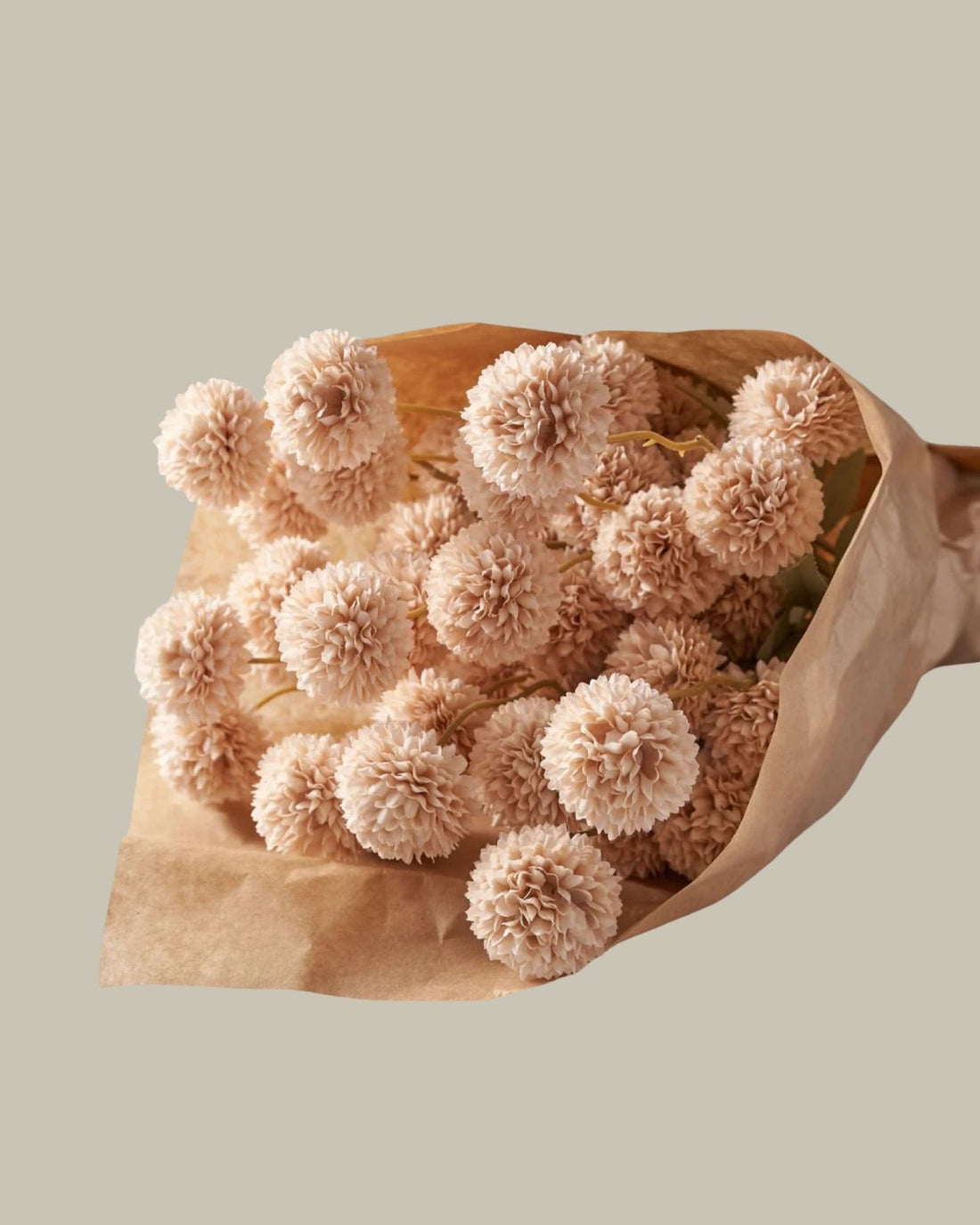 Faux Kiku Flower Stems - Cream